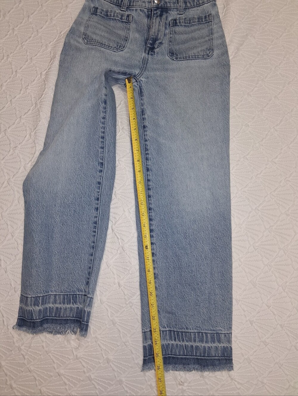 Madewell Light Blue Straight-Leg High-Rise Jeans - Picture 10 of 16